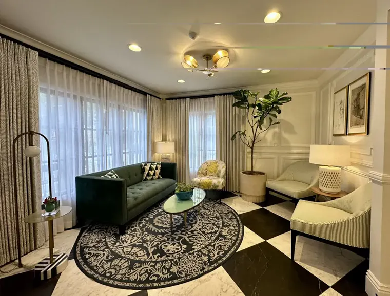Custom seating at Candy Cane Inn, Anaheim, CA by Trend Contract Furnishings