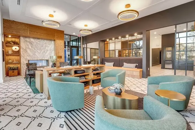 Custom seating at Apartment Homes, Minnesota by Trend Contract Furnishings