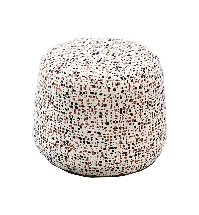 Pebble Ottoman, custom ottoman made in Los Angeles