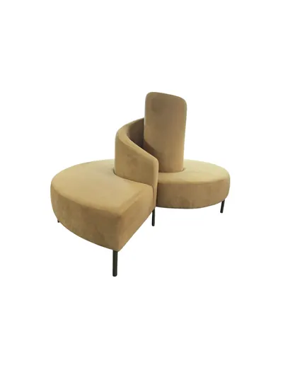 Show Spring Pouf front view